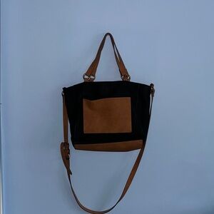 Stylish Black and Tan Women's Tote Bag